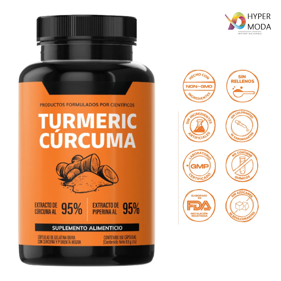 Suplemento Curcuma 150 Capsulas